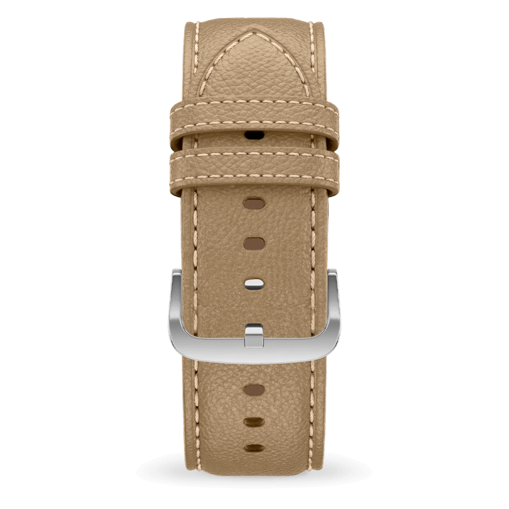 Ice-Watch horlogeband leather (22mm) – Taupe Silver - Grain – 025645 – productfoto