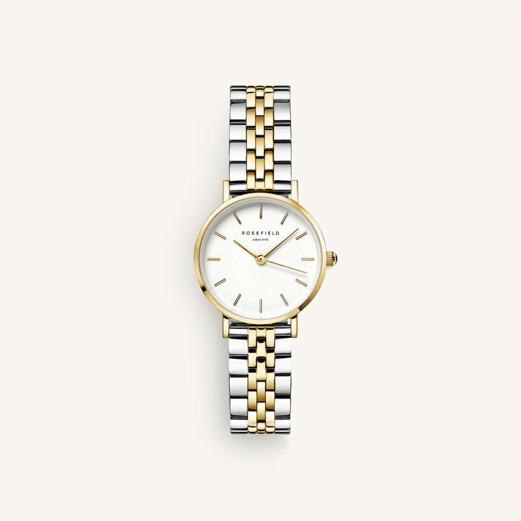 Rosefield Small Edit Duotone horloge – bicolor / goudkleurig / zilverkleurig | 26SGD-269 – productfoto 1