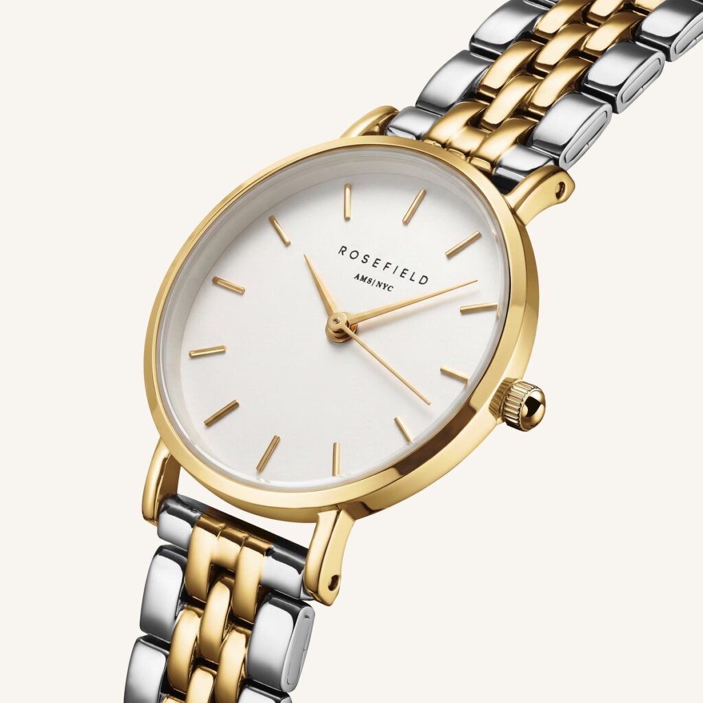 Rosefield Small Edit Duotone horloge – bicolor / goudkleurig / zilverkleurig | 26SGD-269 – productfoto 3