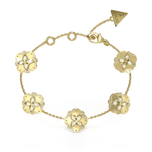 GUESS Wild Flower damesarmband goudkleurig