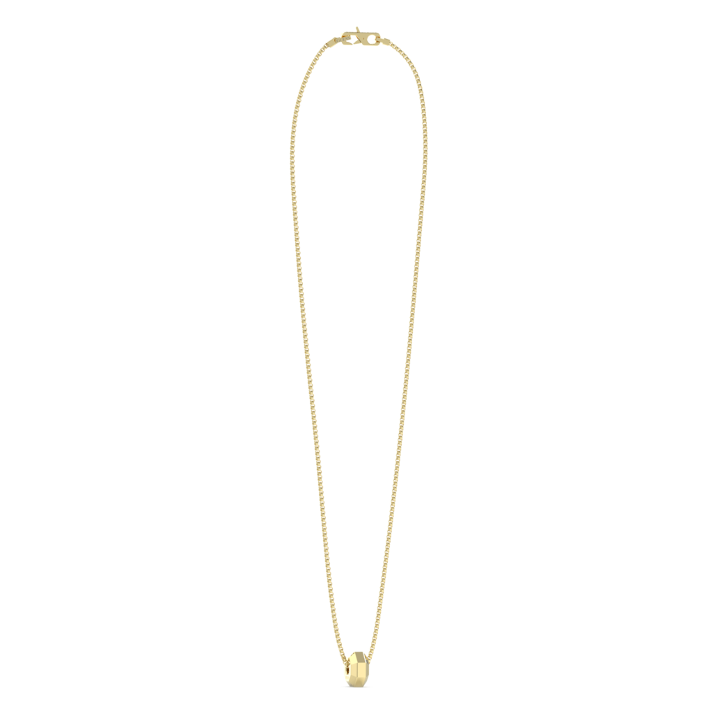 GUESS Exagon herenketting goudkleurig