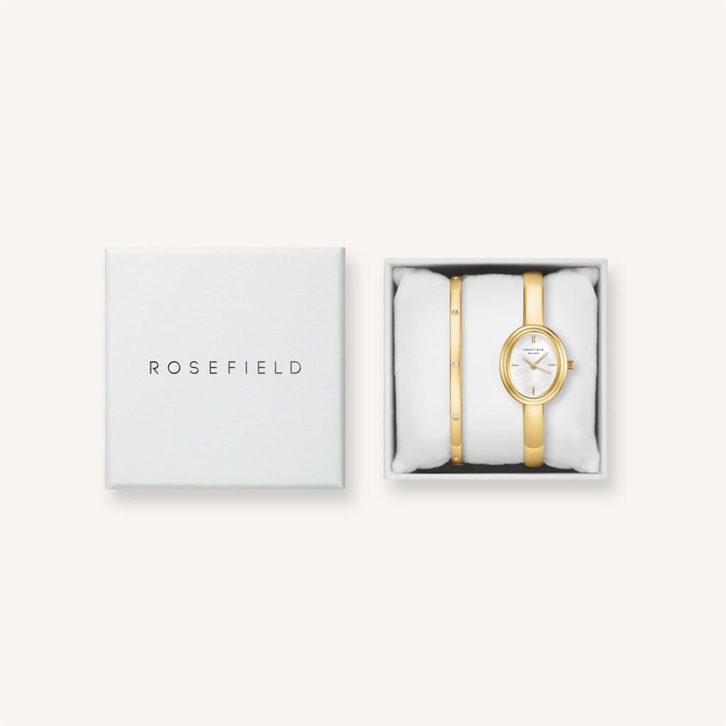 Rosefield Bangle Watch + Crystal Bangle cadeauset – productfoto 1