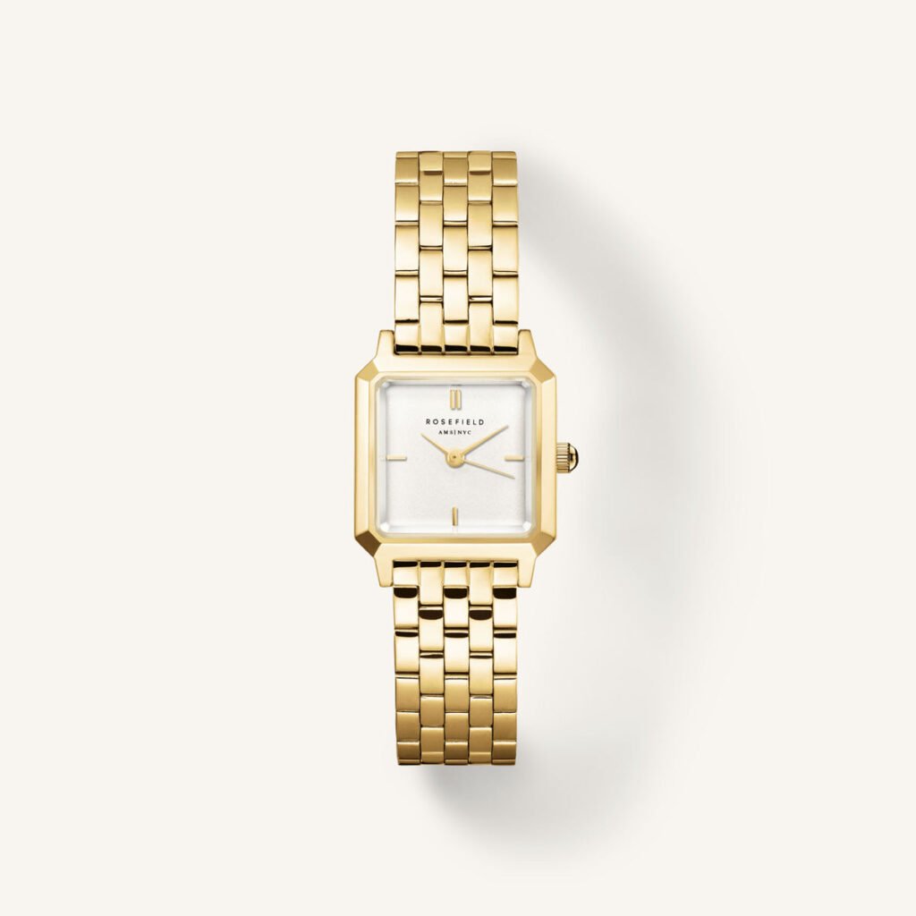 Rosefield Boxelle horloge – goudkleurig – productfoto 1