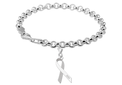 Bedel voor Pink Ribbon met streepjes — afbeelding 2