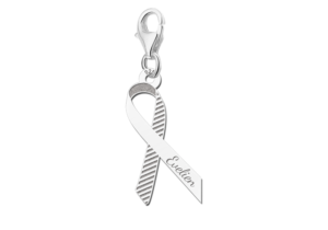 Bedel voor Pink Ribbon met streepjes — afbeelding 1
