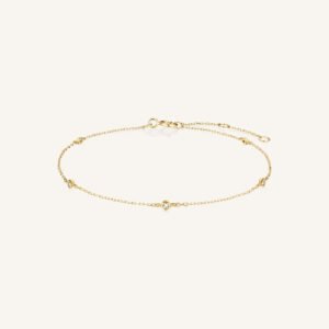 Rosefield Stellar armband – 14 karaat goud met labdiamanten – productfoto 1