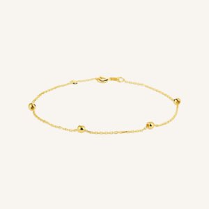 Rosefield Sphere Chain armband – 14 karaat goud | FBABG-F084 – productfoto