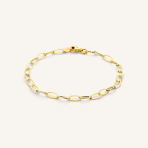 Rosefield Link armband – 14 karaat goud | FBABG-F184 – productfoto