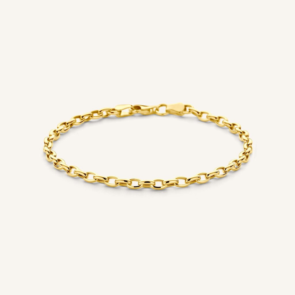 Rosefield Anchor armband – 14 karaat goud – productfoto 1