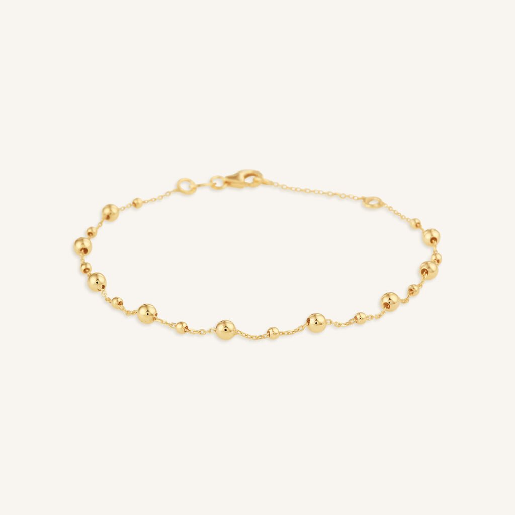 Rosefield Multi Beads armband – 14 karaat goud – productfoto 1