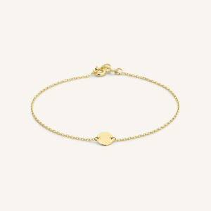 Rosefield Coin armband – 14 karaat goud – productfoto 1