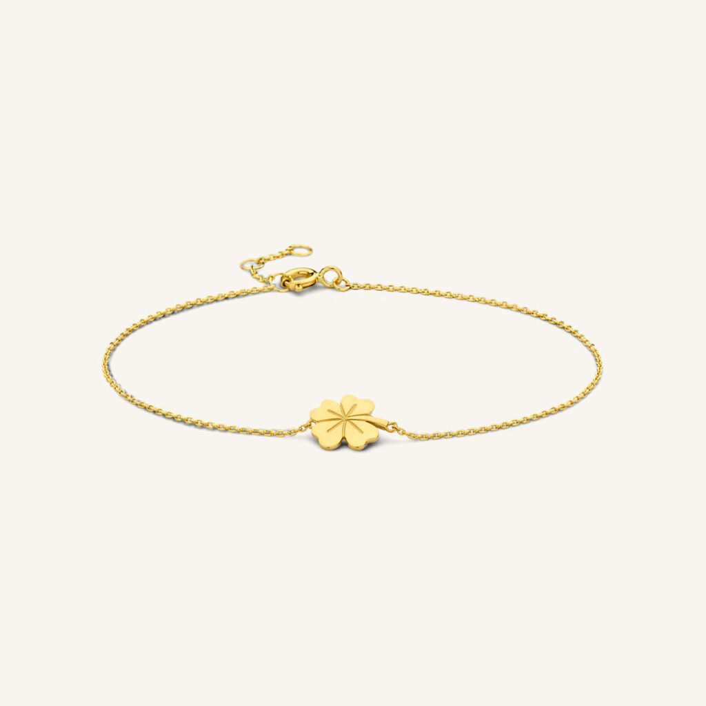 Rosefield Clover armband – 14 karaat goud – productfoto 1