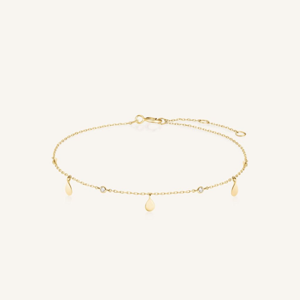 Rosefield Soleil armband – 14 karaat goud met labdiamanten – productfoto 1