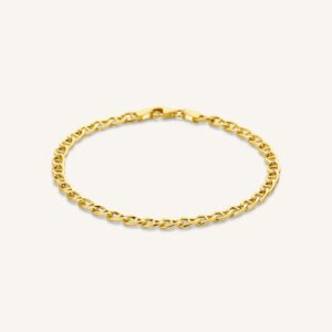 Rosefield Link armband – 14 karaat goud | FBFBG-F194 – productfoto