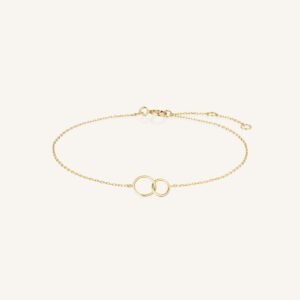Rosefield Links armband – 14 karaat goud – productfoto 1