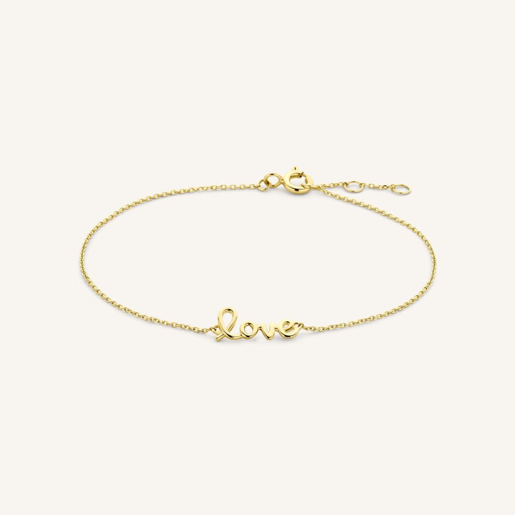Rosefield Love armband – 14 karaat goud – productfoto 1