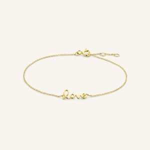 Rosefield Love armband – 14 karaat goud – productfoto 1
