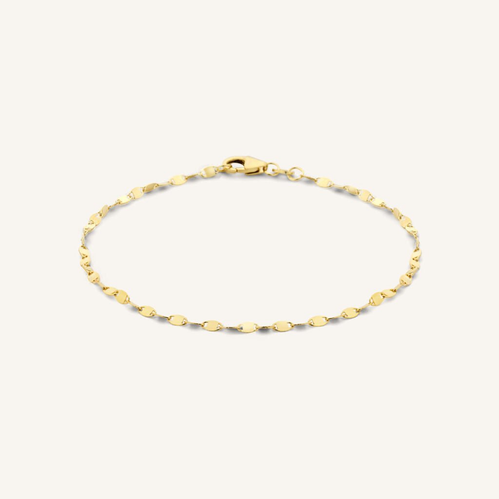 Rosefield Anchor Chain armband – 14 karaat goud – productfoto 1