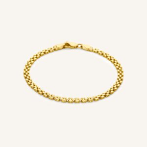 Rosefield Panthere Chain armband – 14 karaat goud – productfoto 1