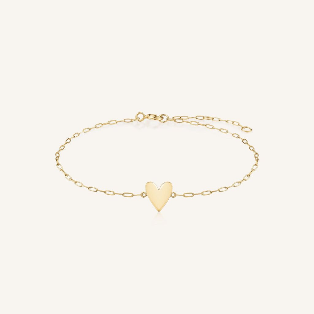 Rosefield Heart armband – 14 karaat goud | FBPHG-F416 – productfoto