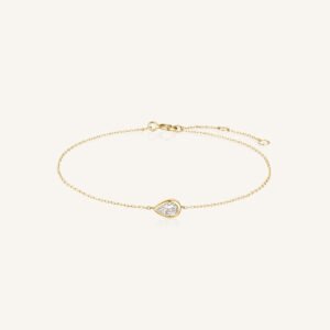 Rosefield Marquise armband – 14 karaat goud met labdiamanten – productfoto 1