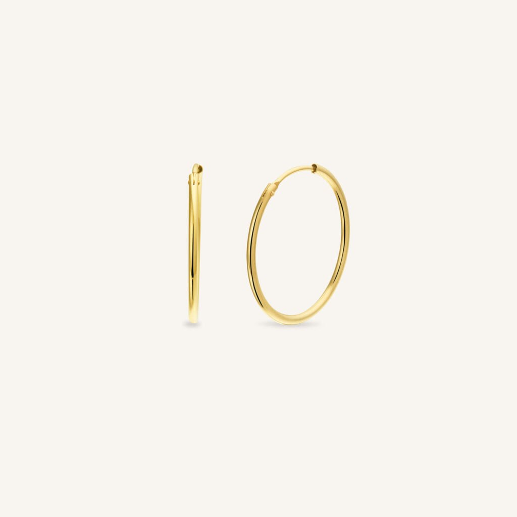 Rosefield oorring oorbellen – 14 karaat goud – productfoto 1