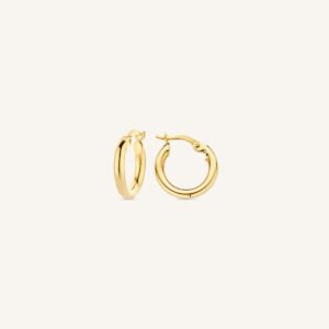 Rosefield Essential oorringen – 14 karaat goud – productfoto 1