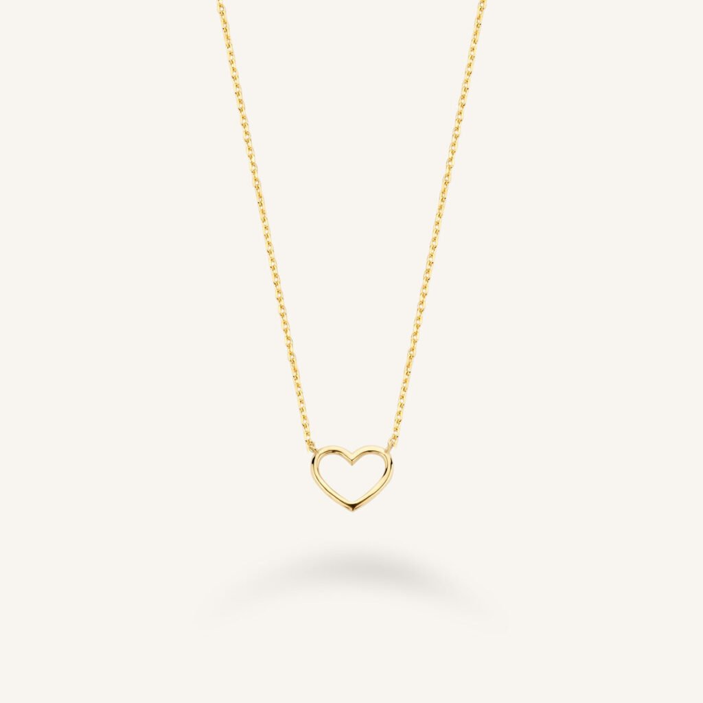 Rosefield Heart ketting – 14 karaat goud | FNHNG-F158 – productfoto