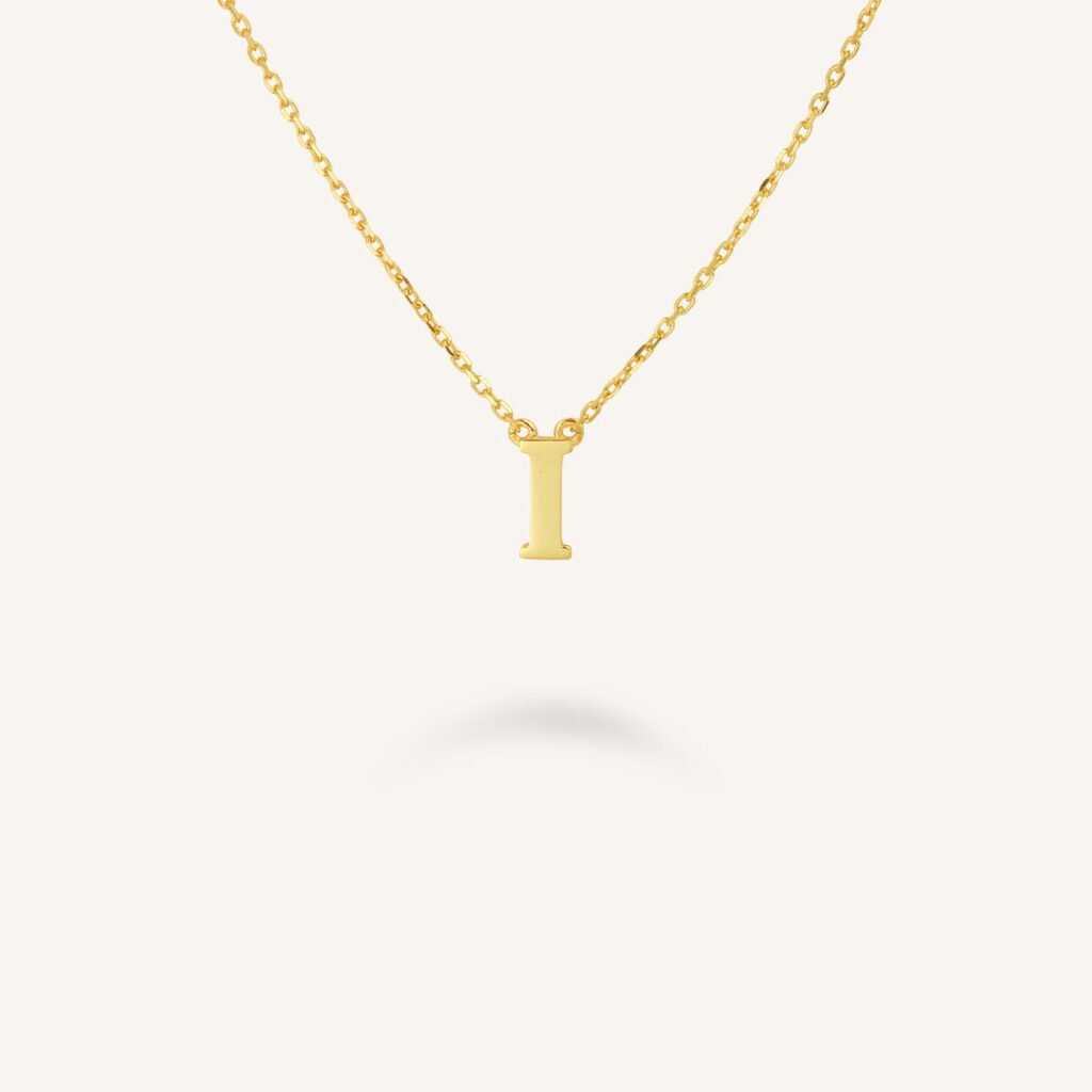 Rosefield Initial ketting I – 14 karaat goud – productfoto 1