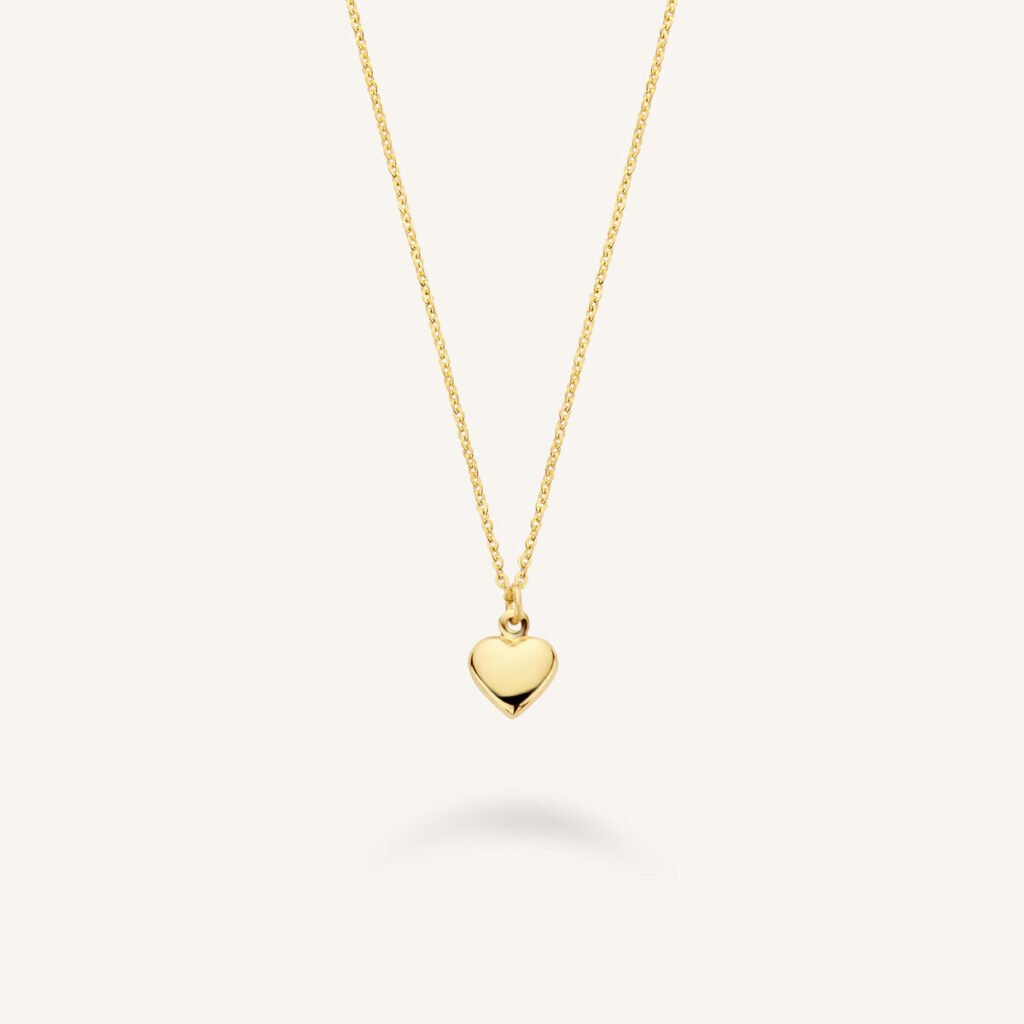 Rosefield Heart Charm ketting – 14 karaat goud – productfoto 1