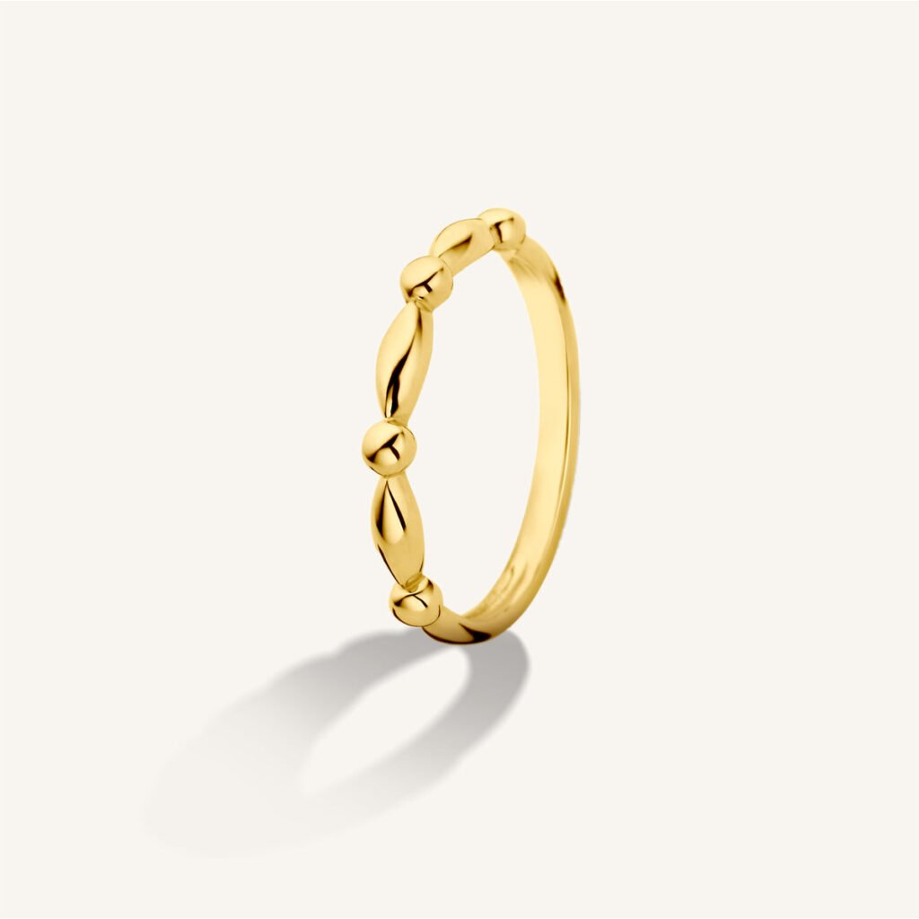 Rosefield Knot ring – 14 karaat goud – productfoto 1