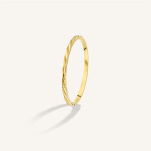 Rosefield Twisted ring – 14 karaat goud | FRTR47G-F199 – productfoto