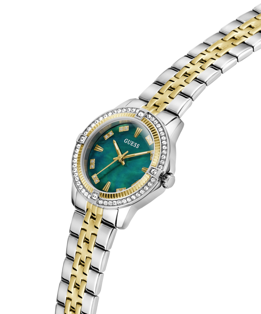 GUESS Colette dameshorloge bicolor groen 32 mm – GW1027L3 – productfoto 3