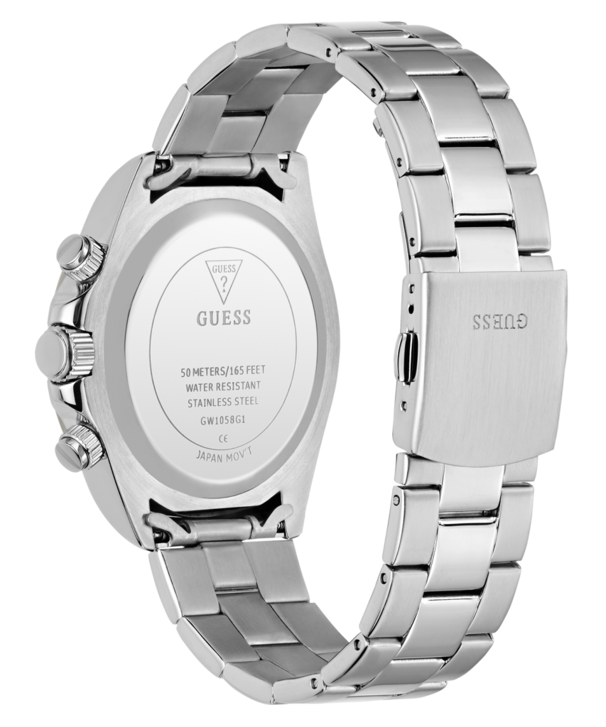 GUESS Arthur herenhorloge zilverkleurig lichtblauw 42 mm – GW1058G1 – productfoto 8