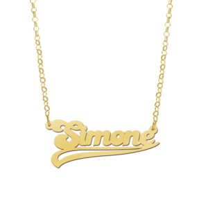 Vergulde naamketting Simone VNK23 – foto 2
