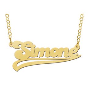 Vergulde naamketting Simone VNK23 – foto 1