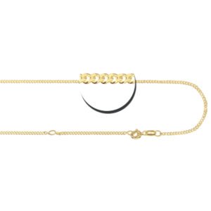 Gouden gourmet ketting 38–42 cm GCG01 — foto 2