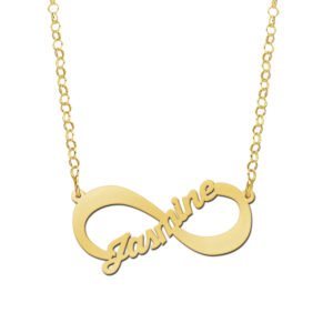 Gouden infinity naamketting GNK49 — foto 2