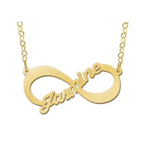 Gouden infinity naamketting GNK49 — foto 1