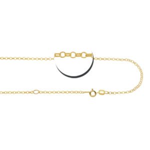 Gouden jasseron ketting 45–50 cm GCJ03 — foto 3