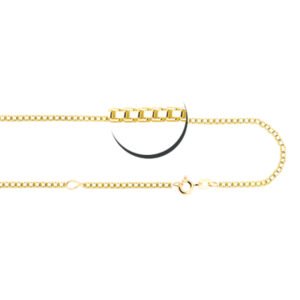 Gouden venetiaans ketting 45–50 cm GCV02 — foto 2