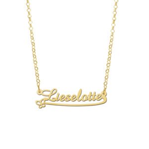 Gouden kindernaamketting Lieselotte GNK36 – foto 3