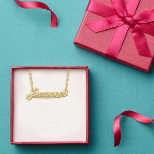 Gouden kindernaamketting Suzanne GNK34 – foto 2