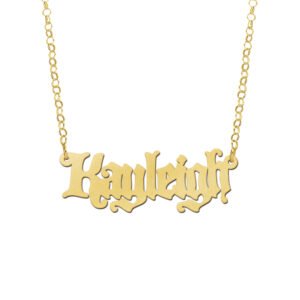 Gouden naamketting Kayleigh GNK04 – foto 1