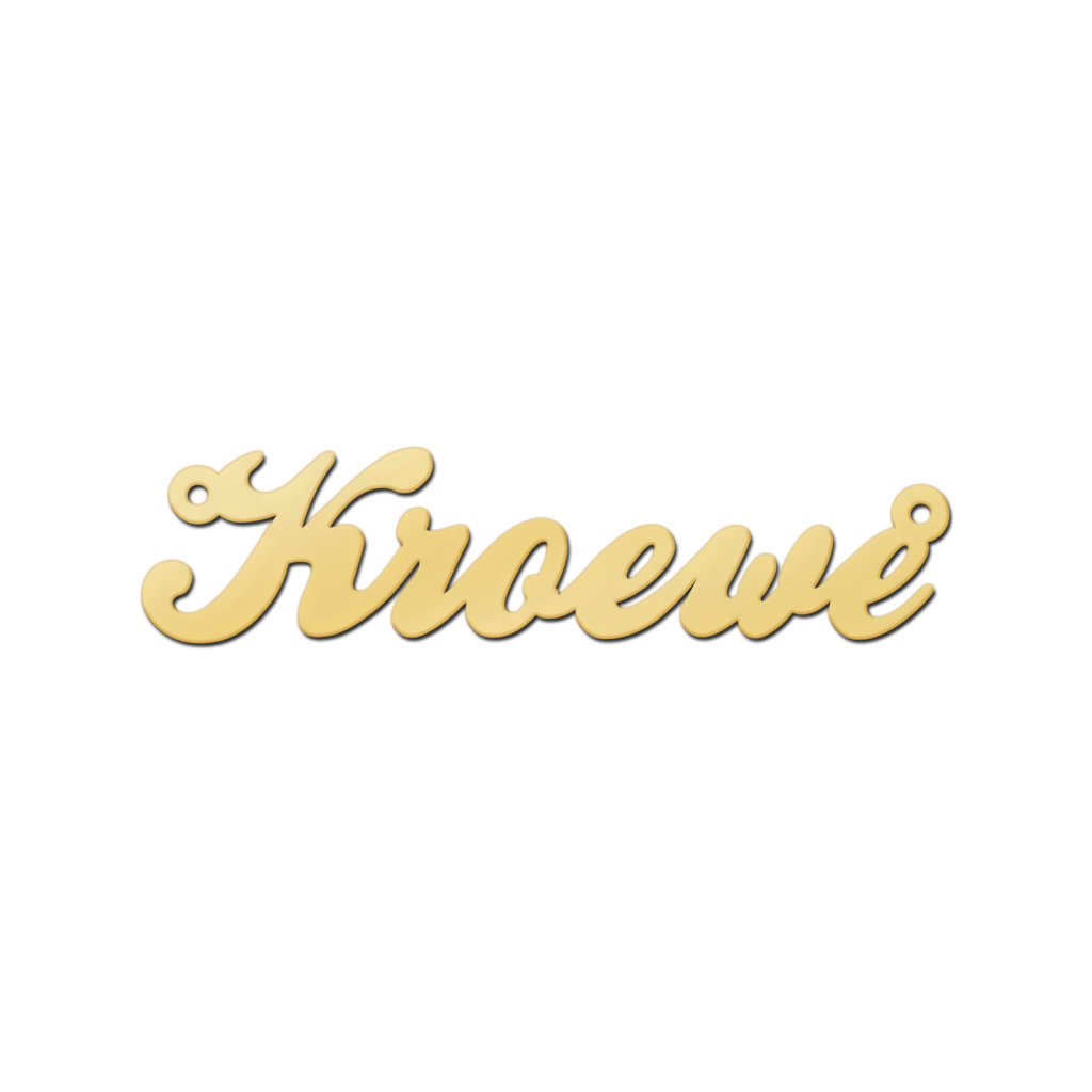 Gouden naamketting Kroewe GNK999 – foto 1