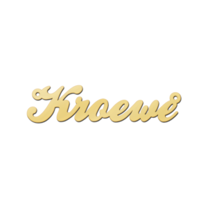 Gouden naamketting Kroewe GNK999 – foto 1