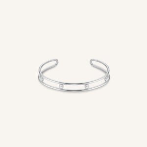 Rosefield Crystal Bangle – goudkleurig / zilverkleurig – productfoto 2