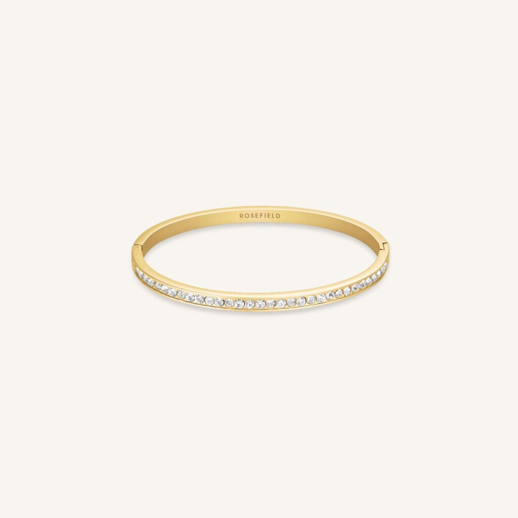 Rosefield Tennis Bangle – goudkleurig / zilverkleurig – productfoto 1