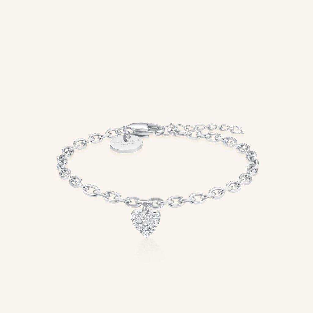 Rosefield Chunky Heart armband – goudkleurig / zilverkleurig – productfoto 2