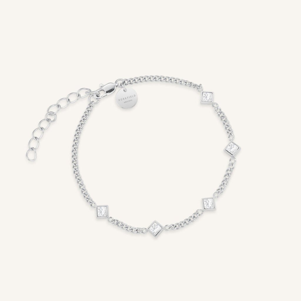 Rosefield Crystal armband – goudkleurig / zilverkleurig – productfoto 2